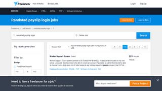 Randstad payslip login Jobs, Employment | Freelancer - Randstad Portal Payslip