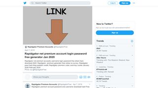 
                            2. Rapidgator net premium account login password free ... - Twitter - Rapidgator Net Premium Account Portal