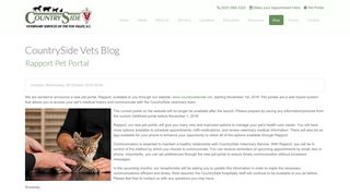
                            4. Rapport Pet Portal - Countryside Vets - Rapport Pet Portal