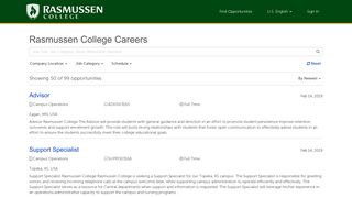 
                            3. Rasmussen College Careers - My Job Search - Ultipro Rasmussen Login