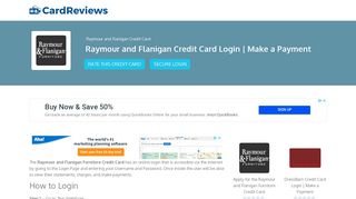 
                            9. Raymour and Flanigan Credit Card Login | Make a Payment