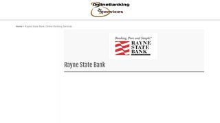 
                            6. Rayne State Bank Online Banking Services - Onlinebanking ...