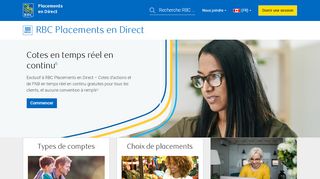 
RBC Placements en Direct: Placements et opérations en ligne  

