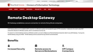 
                            5. RD Gateway - Division of Information Technology - Stony Brook ... - Stony Brook Remote Access Portal