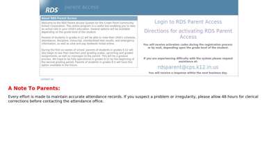 RDS Parent Access - cps.k12.in.us