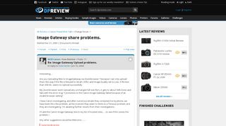 
                            5. Re: Image Gateway Upload problems.: Canon PowerShot Talk Forum ... - Canon Image Gateway Portal Problem