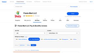 
                            8. Read more Fiesta Mart LLC reviews about Pay & Benefits - Fiesta Mart Employee Portal