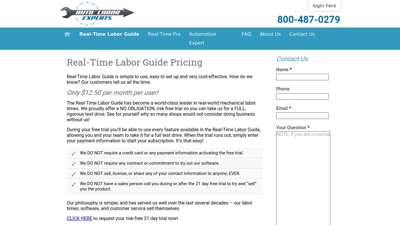 Real-Time Labor Guide Pricing  Real Time Labor Guide