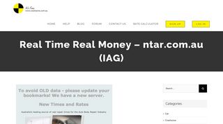 
                            6. Real Time Real Money – ntar.com.au (IAG) – Crashzone It's ... - Ntar Login