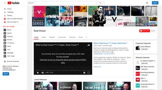 
                            4. Real Vision Finance - YouTube - Real Vision Portal