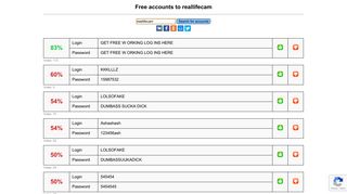 
                            2. reallifecam - free accounts, logins and passwords - Reallifecam Portal