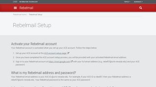 
                            4. Rebelmail Setup | Rebelmail | UNLV Information Technology - Unlv Email Portal