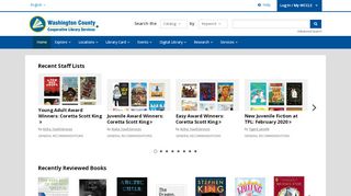 
                            8. Recent Activity | Washington County Cooperative Library ... - Hillsboro Public Library Portal