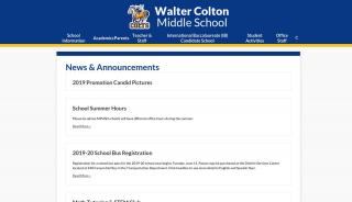 
                            4. Recent News - Walter Colton Middle School - Monterey Peninsula ... - Walter Colton Middle School Student Portal