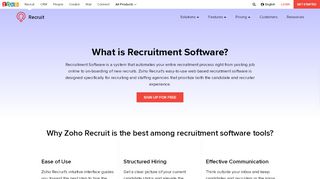 Recruitment Software | Online Recruiting System - Zoho Recruit - Recruit Zoho Portal