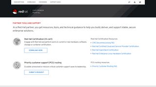 
                            2. Red Hat Partner Resources - Red Hat Customer Portal - Red Hat Partner Portal
