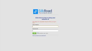 
                            2. RedCarpet Login - SilkRoad Technology - Red Carpet Onboarding Login