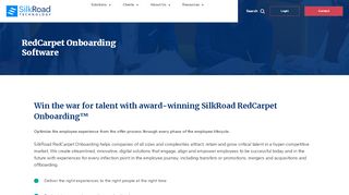 
                            4. RedCarpet Onboarding Software | SilkRoad Technology - Red Carpet Onboarding Login