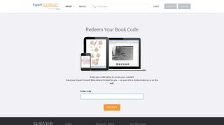 
                            4. Redeem Your Code - Expert Consult - Inkling - Expertconsult Inkling Portal