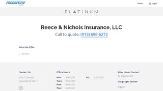 
                            4. Reece & Nichols Insurance, LLC, Leawood: (913) 696-6272 ...