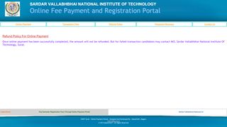 
                            5. Refund Policy - Sardar Vallabhbhai National Institute of Technology - Mis Online Portal Svnit