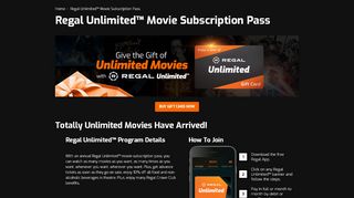 
                            2. Regal Unlimited™ - The Unlimited Movie Subscription Pass ... - Sign Up Movie Pass