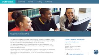 
                            6. Regents' Scholarship Leave of Absence Information - Step Up Utah - Regents Scholarship Student Portal