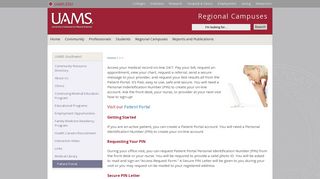 
                            4. Regional Campuses – Patient Portal - UAMS Regional Programs - Uams Portal Login