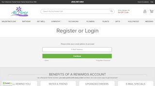
Register Account/Customer Login | Al's Florist Hollywood FL  
