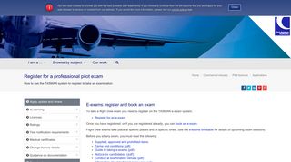 
                            2. Register for a professional pilot exam | UK Civil Aviation Authority - Caa Portal Login