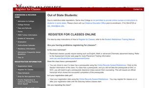 
                            4. Register for Classes - Santa Ana College - Santa Ana College Portal