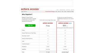 
                            5. Register for FREE! - actors access (sm) - Actors Access Sign In