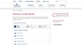 
                            5. Register for MyArbella | Arbella Insurance - Arbella Com Portal