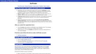 
                            4. Register for SciFinder - UF Libraries - Cas Scifinder Portal