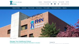 
Register for the MyFHN Patient Portal - MyFHN - FHN 1
