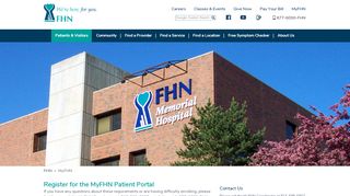 
Register for the MyFHN Patient Portal - MyFHN - FHN
