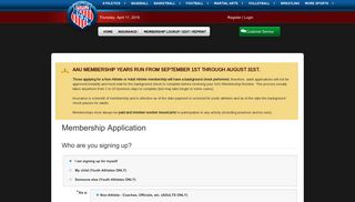 
Register for your AAU Membership  
