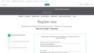 
                            4. Register | My Account | Severn Trent Water - Severn Trent Water Account Portal
