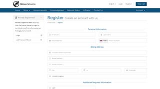 Register - Nitrous Networks - Nitropanel Sign Up