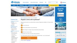 
                            2. Register online with myAllstate® - Allstate Insurance - My Allstate Canada Portal