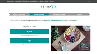 
                            2. Register or Login - TERRAfit - Terrafit Portal