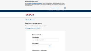 
                            1. Register | Tesco.com - Tesco Card Sign Up