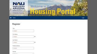 
                            6. Register - the Housing Portal - Nau Housing Portal Portal
