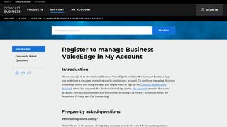 
                            2. Register to manage Business VoiceEdge in My Account ... - Voiceedge Portal