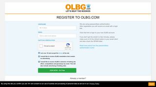 
                            5. Register to OLBG.com - Olbg Login