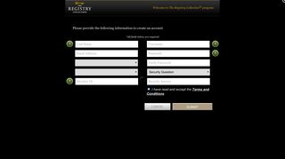 
                            4. Register Your Account - The Registry Collection - The Registry Collection Portal