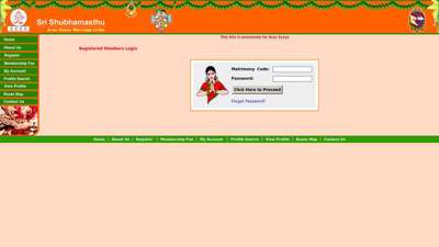 
                            1. Registered Members Login - Welcome to Sri Shubhamasthu