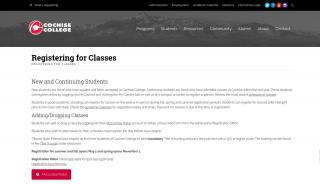 
                            5. Registering for Classes ⋆ Cochise College - Cochise College Portal