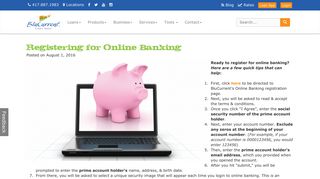 
                            3. Registering for Online Banking - BluCurrent Credit Union ... - Blue Current Credit Union Portal