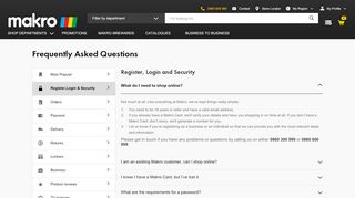 
                            7. Register,Login & Security - Makro Online Site - Makro Mail Login